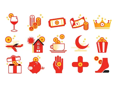 CC Icon Set - Revised 2d icon iconography illustration