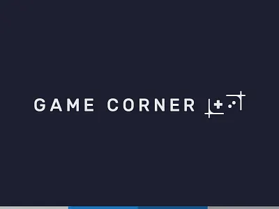 Game Corner Alt Logo branding controller corners crop marks game game corner gaming logo minimal vector