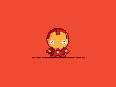 Iron Man - Voodoo Doll Series - Marvel Universe cute fan art illustration ironman marvel t shirt tony stark vector voodoo dolls