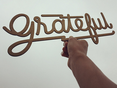 Grateful cut grateful laser lasercut letters logo type