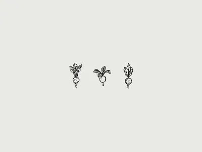 Three Little Beets beet drawing food icon illustration vegetable