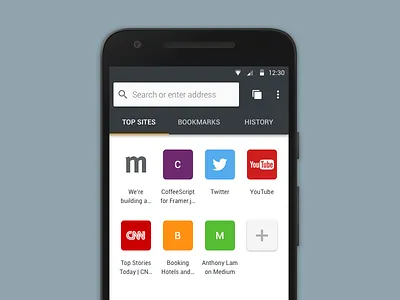 Material Firefox 3 android browser firefox material mobile ui ux