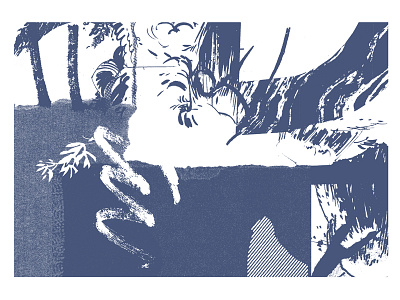 Possible Landscape - BIF live demo print bif brighton demo illustration landscape live print private press screenprint