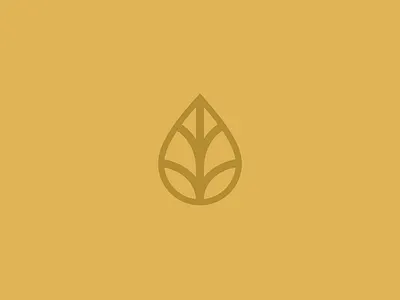 Brandi Branding herbalist icons leaf lines minimal yellow yoga