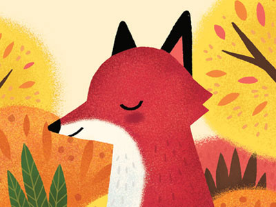 Autumn Fox animals autumn childrens books cute fall fox illustration woodland