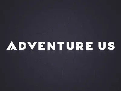 Adventure Us Logo adventure branding forest logo map mountain outdoor website wordmark