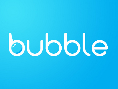 Bubble Logo bubble custom logo round rounded typography