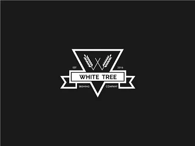 White Tree Brewing Company branding brewing company letter w logo