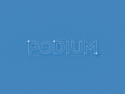 Podium Stroke blueprint design grid random shapes tshirt