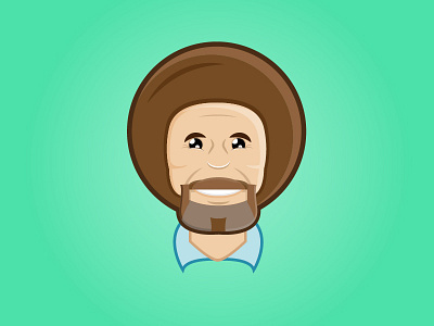 The Joy Of Illustration bob bob ross cartoon illustration joy of painting ross