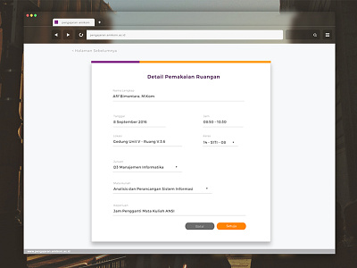 Amikom Yogyakarta Detail Form amikom clean college flat form minimalis responsive ui uidesign uiux web webdesign