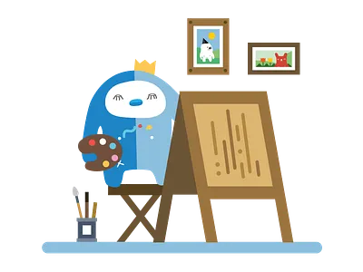 HugMatch Drawing Time! design drawing dribbble hugmatch illustration invite leon paint