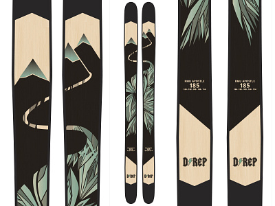 Flight For Life Ski backcountry mountains ski graphics skis