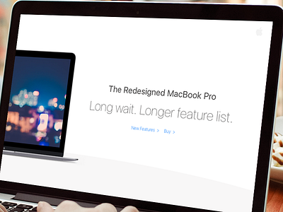 Daily UI #003 apple clean ios landing page macbook macbook pro minimal ui ux