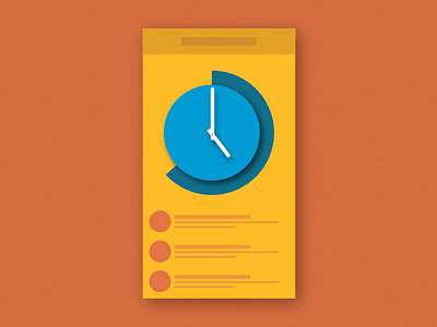 Material Design Clock android app clock design googel material ui