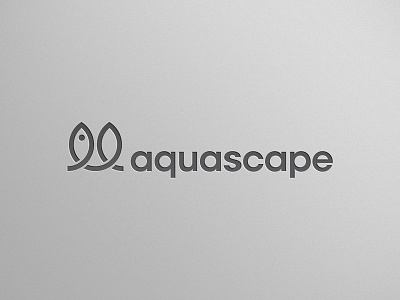 Aquascape - Fish + Plant aqua aquascape brand community fish logo logomark plant scaping