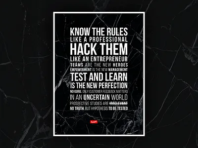 Hack40 Values Poster poster type values