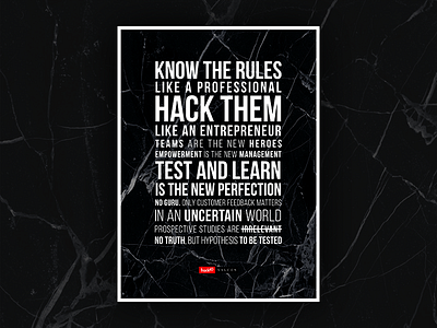 Hack40 Values Poster poster type values