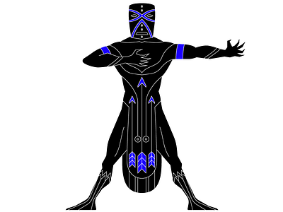 Oshosi african candomble god graphic ifa illustration illustrator oshosi tribal vector voodoo