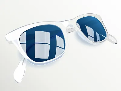 Plastic sunglasses 3d icon illustration photo plastic sketch sunglasses vector