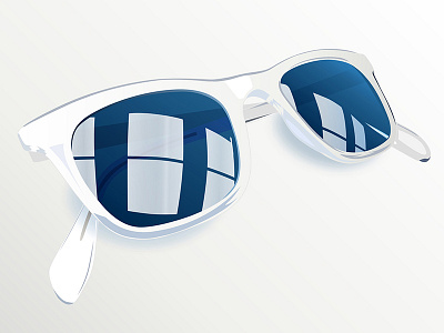 Plastic sunglasses 3d icon illustration photo plastic sketch sunglasses vector