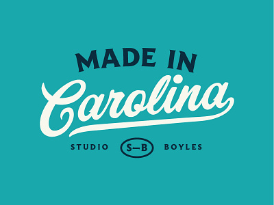 Carolina branding fun layout logo printed rough screenprint texture type typography vintage