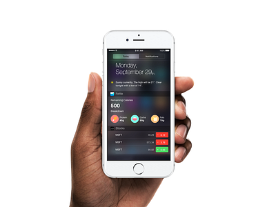 Fettle Calories Widget design health mockup ui ux widget