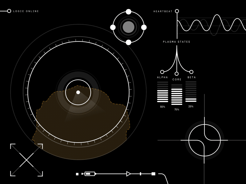 UI HUD analytics charts futuristic hud lines sci fi ui