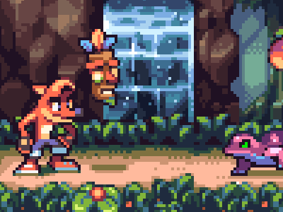 COOL PIXEL ART! - Crash Bandicoot! crash bandicoot game game art gameart games gaming pixel pixel art pixelart pixels