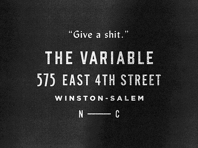 Address black matthew cook texture typography white