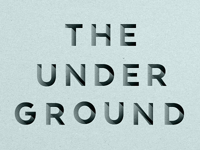 Underground Psd Text Effect