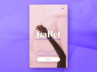 093 DailyUI — Splash Screen 093 ballet dailyui screen splash ui