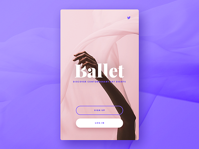 093 DailyUI — Splash Screen 093 ballet dailyui screen splash ui