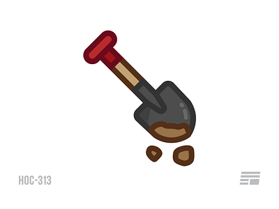 HOC-313 bury design fu2016 house of cards illustration murder pictogram shovel vector