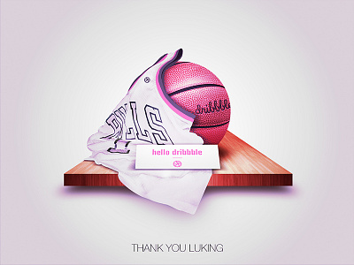 Basketball baskrtball dribbble pink shoot