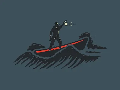 Seasalt McAlister character illustration legend nautical ocean salty sea dog