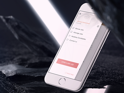 Mehan Mobile App - Menu android android menu app ios jobs mehan menu mobile app side menu toggle menu