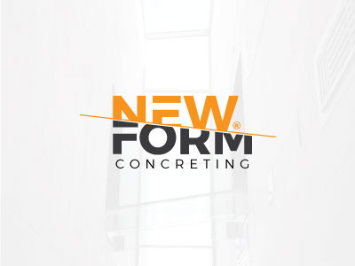 New Form Concreting | Archive Day 7 building concrete concreting construction corporate cut off form line new orange grey sleek