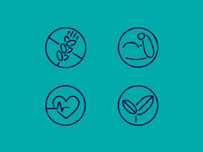 Healthy Lifestyle Icons cookbook fitness healthy icon vector