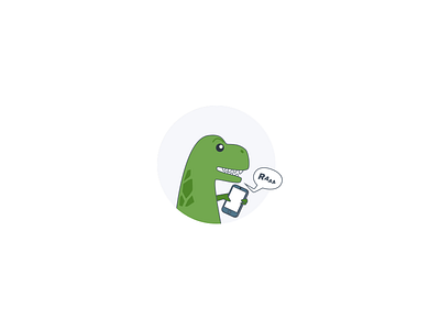 Callbacks callbacks dinosaur funny icon illustration