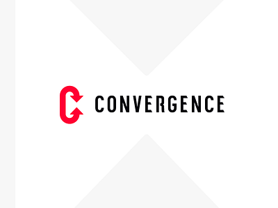 Convergence Logo arrows branding c identity industrial logo management training