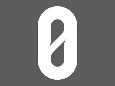 Zero gray slash typography zero