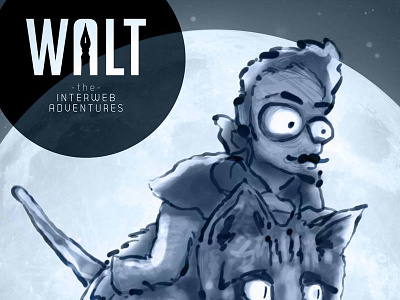 Walt the Interweb Adventures character comic design illustration