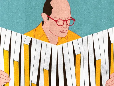 The Rise of Personalized Info-graphics conceptual editorial geometric illustration info graphic info graphics infographics media news media newspaper statistics textured