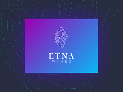 Etna Wines (Sicily) Logo branding concept gradient italy logo luxury minimal sicily wine