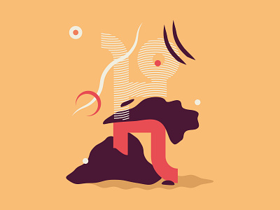 Caballeros beings colors design graphic illustration knight moon star uiux warrior