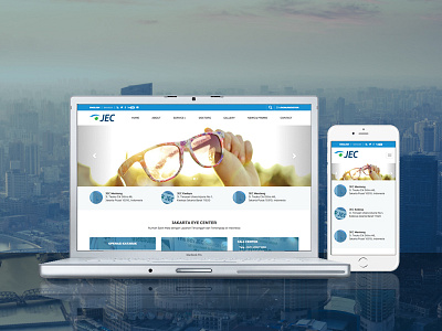 Jakarta Eye Center (JEC) landing page ui ux website