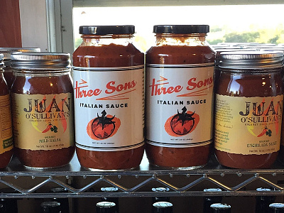 Three Sons Italian Sauce Label italian label packaging sauce tomato