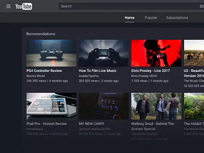YouTube Nightmode dark night theme ui youtube