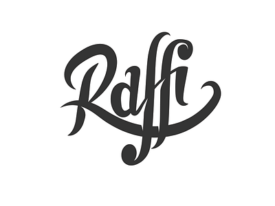 Raffi digital letters logo raffi